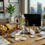 Börsen- und Rohstoffcharts, Gold, Silber, Platin, Finanzdokumente und technische Analyse-Tools.