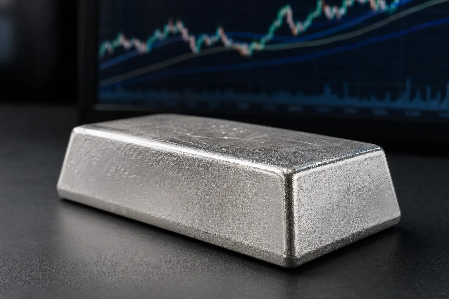 Physischer Palladium-Barren als Symbol für Palladium ETC Investment